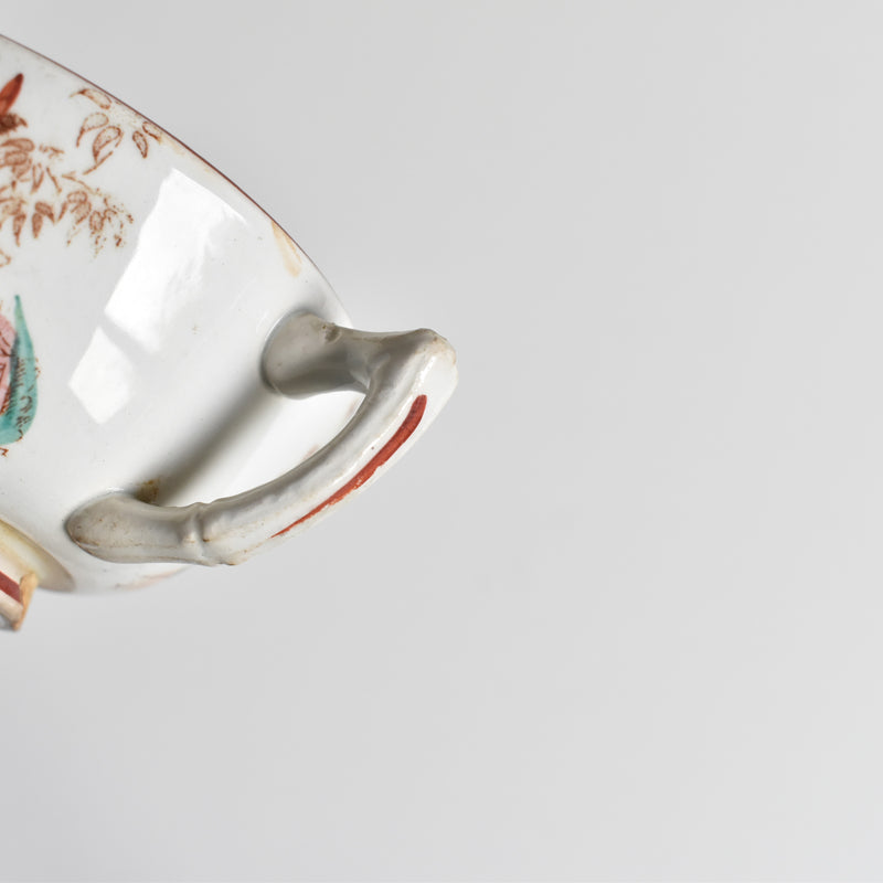 Antique cup & saucer Sarreguemines Kyoto C