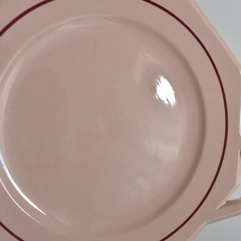 Antique cake plate Ron Wee Ocotogonal rose