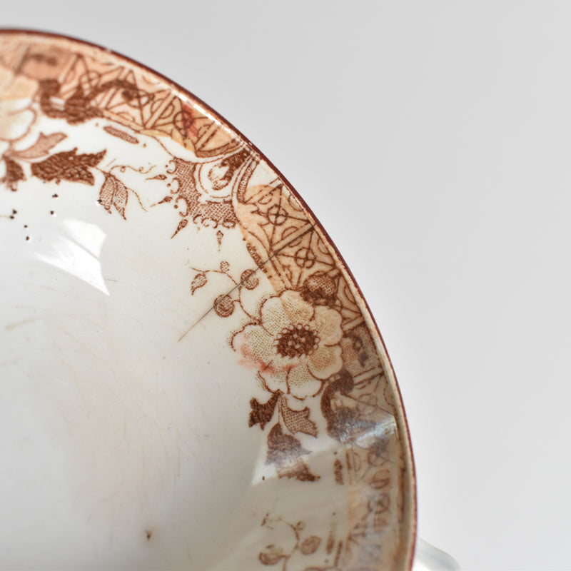 Antique cup & saucer Sarreguemines Kyoto C
