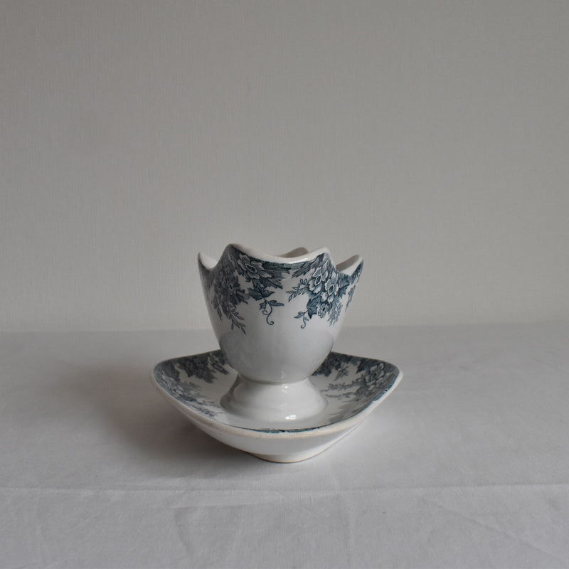 Antique Sauce Boat, Saint Amand and Hamage, Marie-Louise