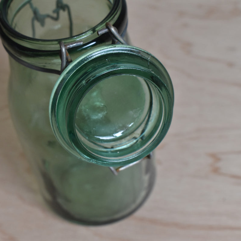 ヴィンテージ  ガラス　容器 L'ideal A