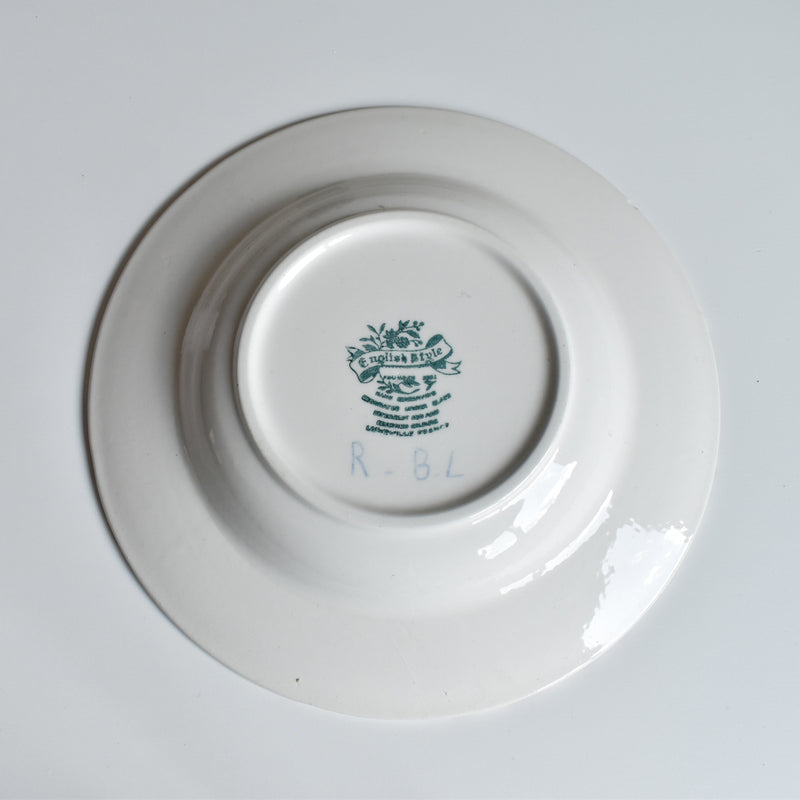 Vintage Deep Plate English Style Rouge G