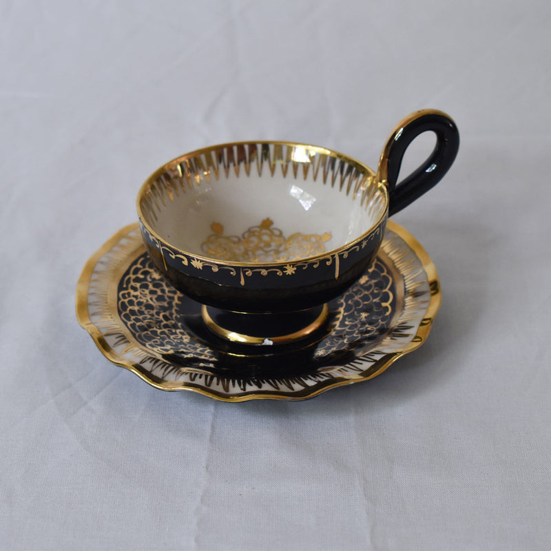 ア.ドラサンヴァル A.Dressinval コーヒーカップ＆ソーサー ブラック