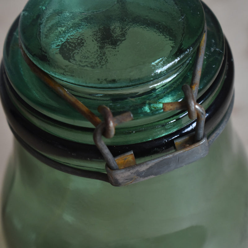 ヴィンテージ  ガラス　容器 L'ideal B