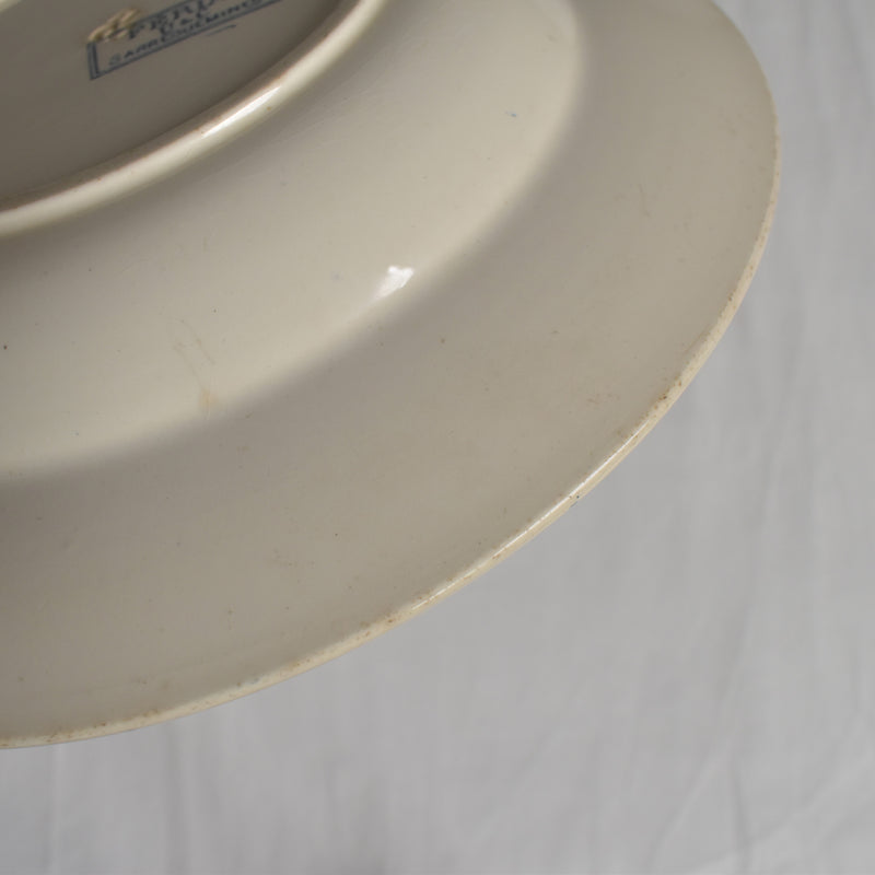 Antique deep plate U&C Sarreguemines Feria C