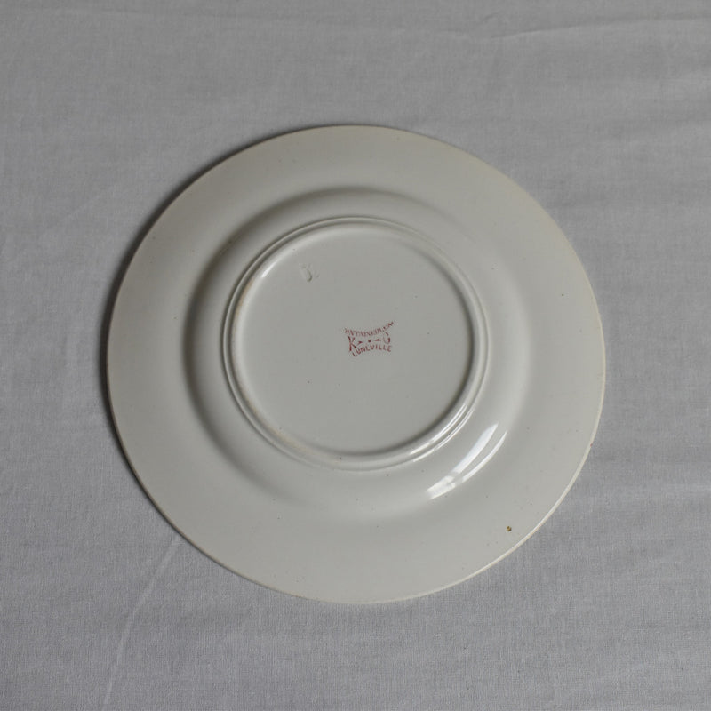 Antique Dessert Plate - Lunéville Fontainebleau C