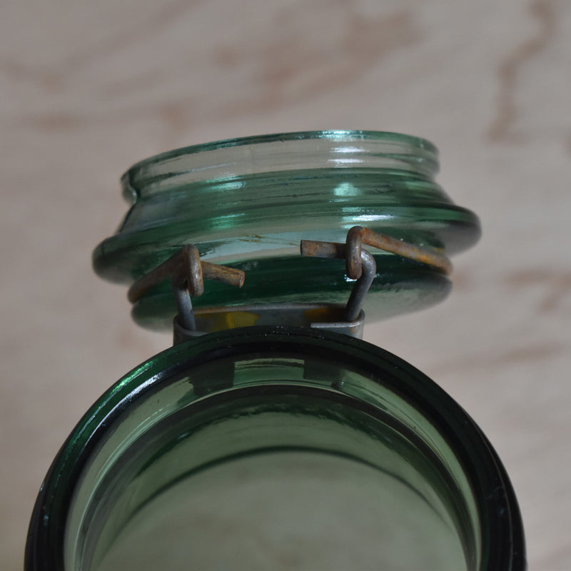 ヴィンテージ  ガラス　容器 L'ideal B