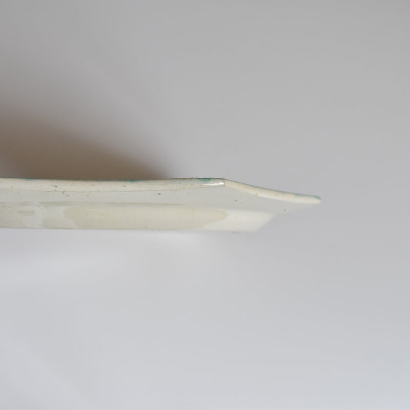 Antique Octagonal Plate, Liseret Vert C