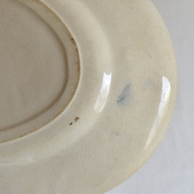 Antique Oval Plate HB&C Terre de fer
