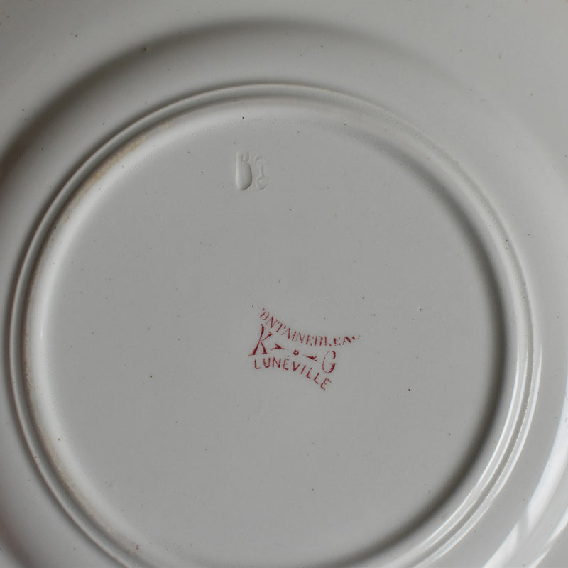 Antique Dessert Plate - Lunéville Fontainebleau C