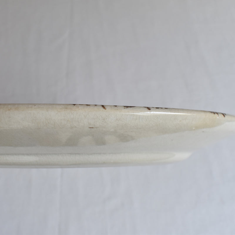Antique Oval Plate HB&C Terre de fer