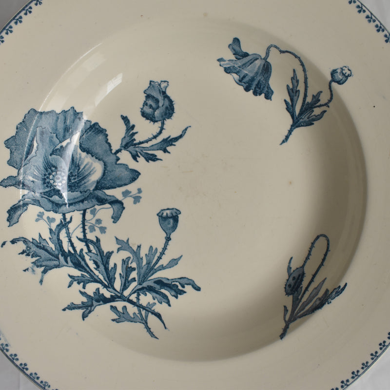 Antique deep plate U&C Sarreguemines Feria C