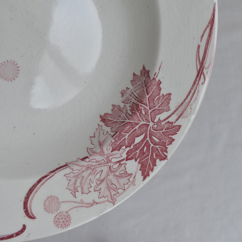Antique Deep Plate K&G Luneville Platane B