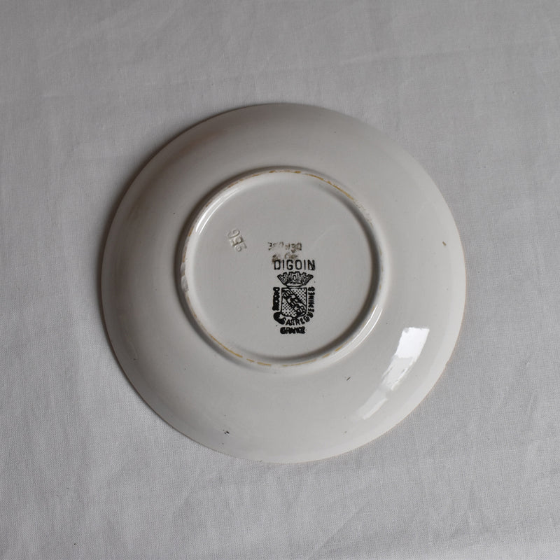 Antique Cup & Saucer Sarreguemines Trefle A