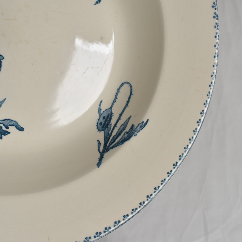 Antique deep plate U&C Sarreguemines Feria C