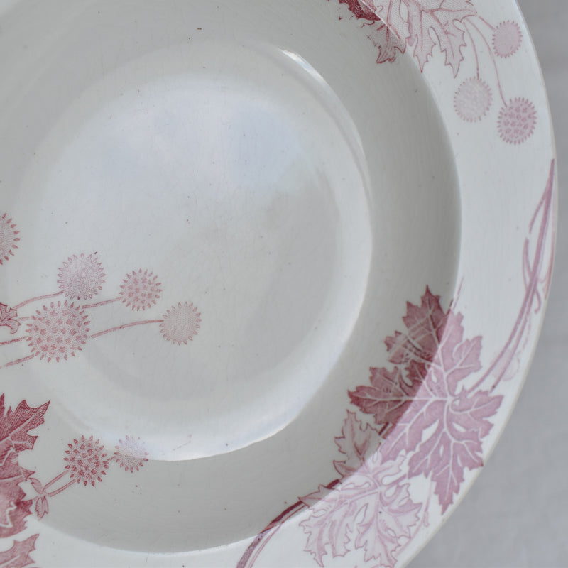 Antique Deep Plate K&G Luneville Platane B