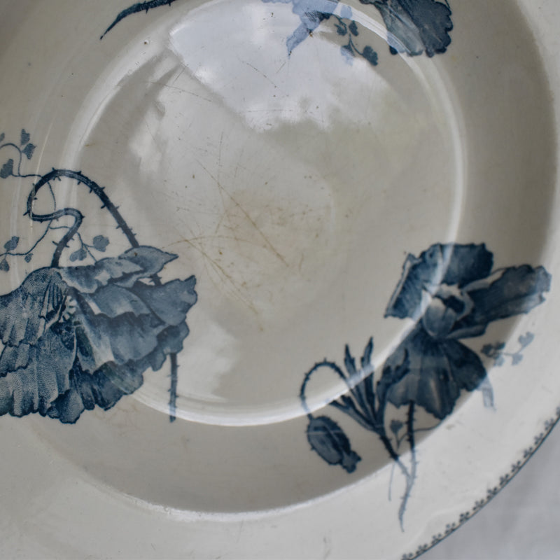 Antique Deep Plate U&C Sarreguemines Feria A