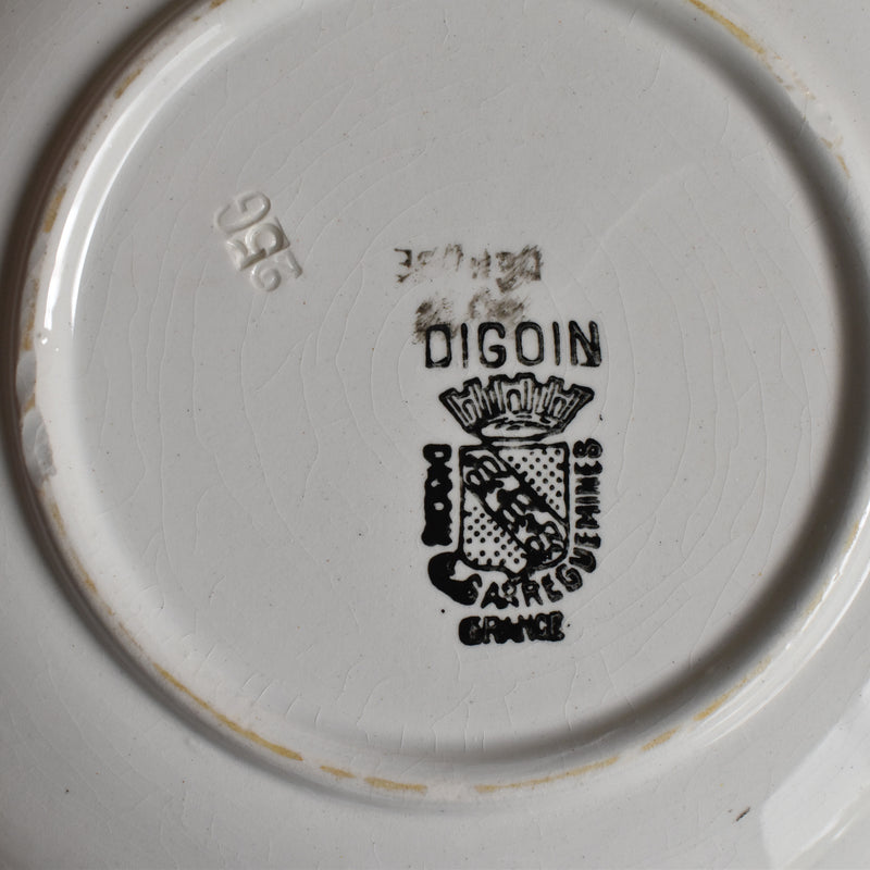 Antique Cup & Saucer Sarreguemines Trefle A