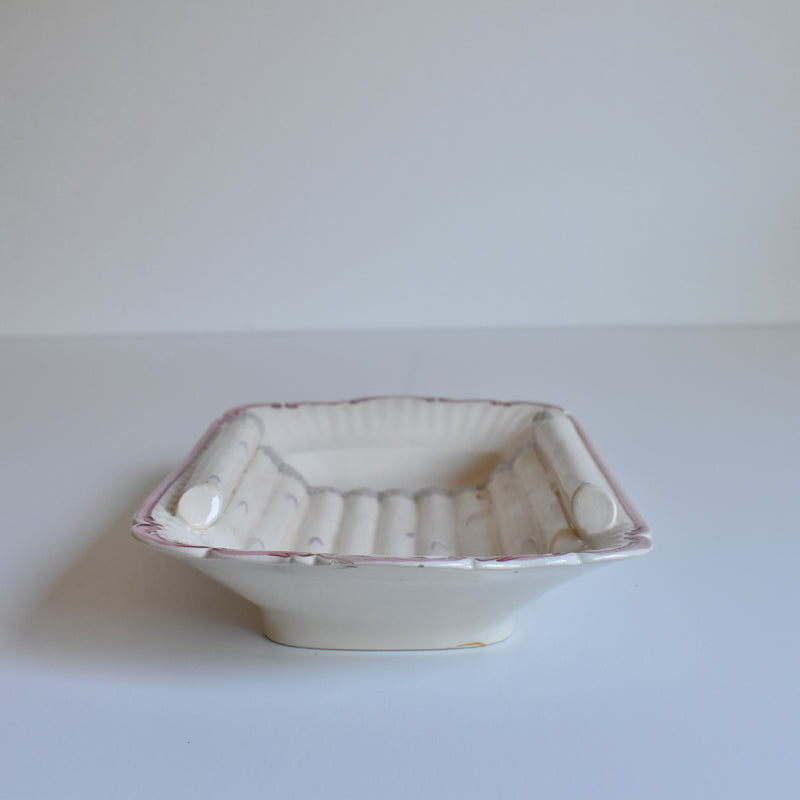 Vintage Asparagus Plate Digoin & Sarreguemines