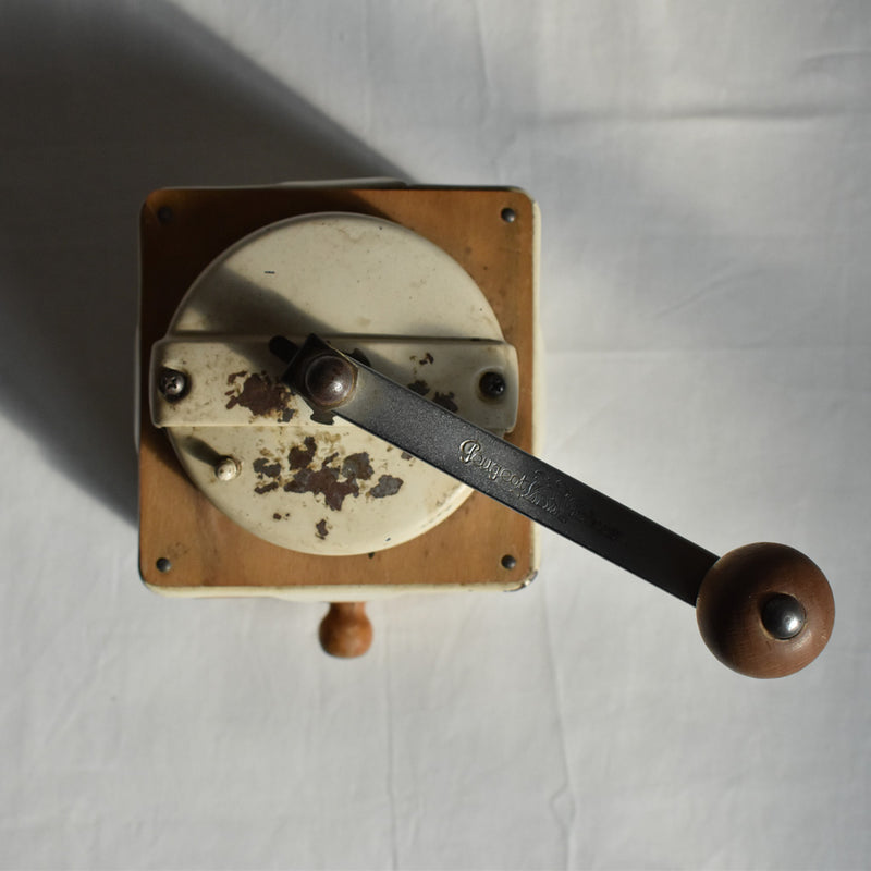 Peugeot Vintage Coffee Grinder White