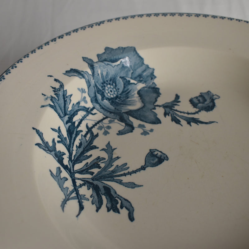 Antique deep plate U&C Sarreguemines Feria C