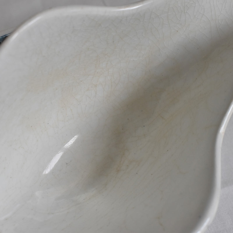 Antique Sauce Boat, Saint Amand and Hamage, Marie-Louise