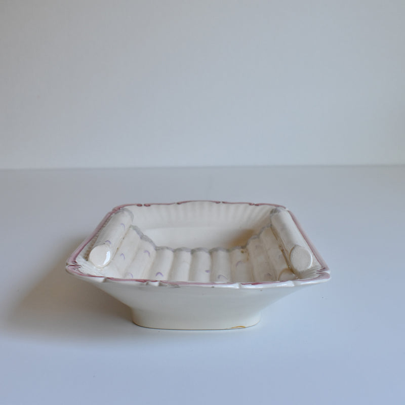 Vintage Asparagus Plate Digoin & Sarreguemines