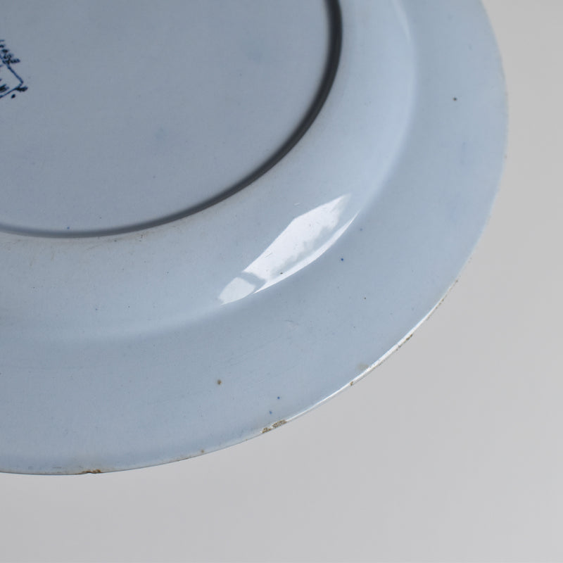 Antique Plate Creil et Montereau Japon 23.5cm