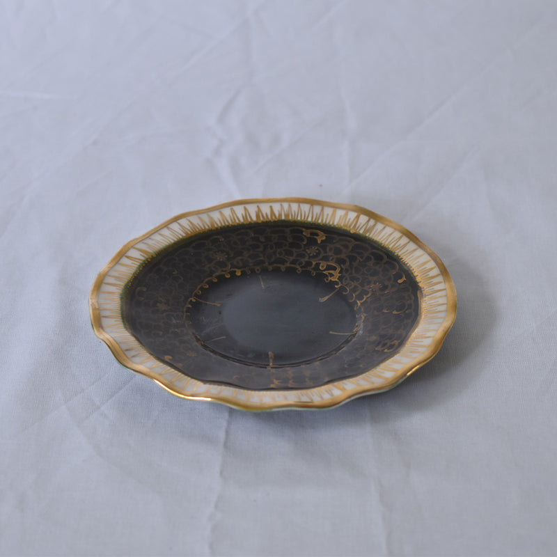 ア.ドラサンヴァル A.Dressinval コーヒーカップ＆ソーサー ダークグリーン