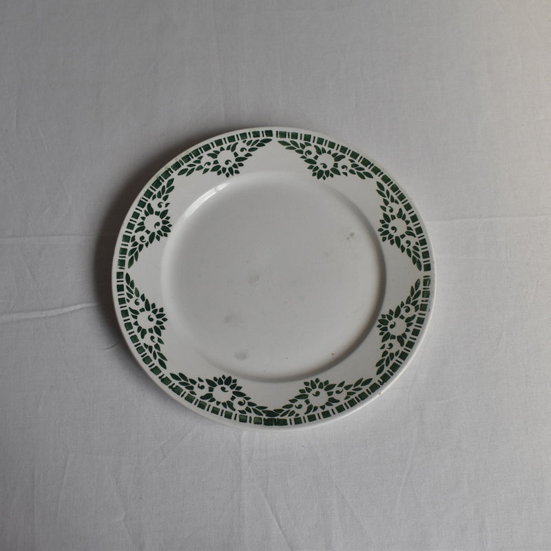 Vintage Dessert Plate Digoin & Sarreguemines Mandarin