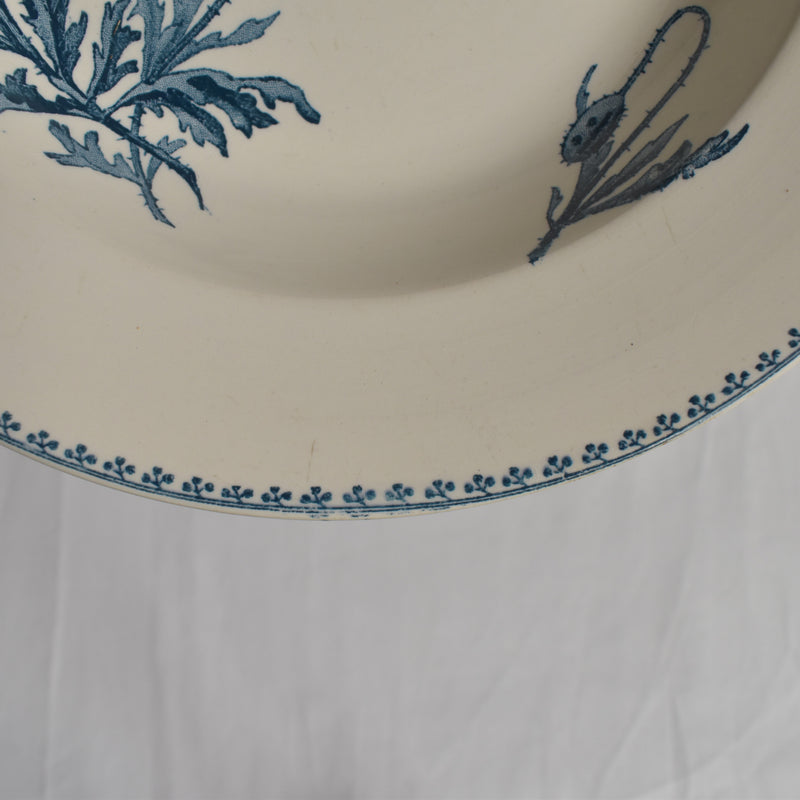 Antique deep plate U&C Sarreguemines Feria C