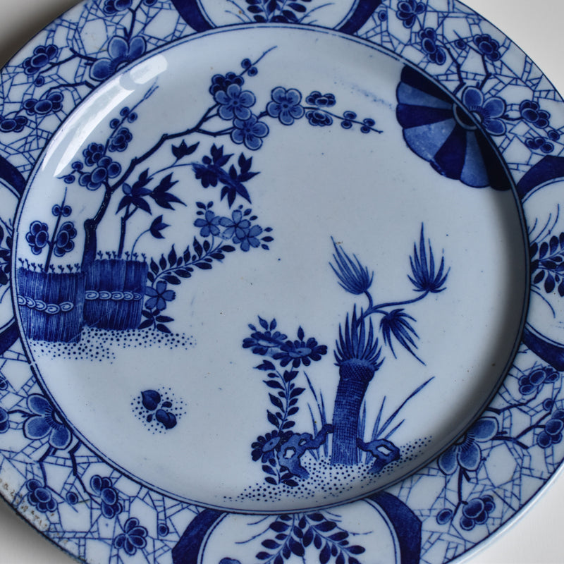 Antique Plate Creil et Montereau Japon 23.5cm