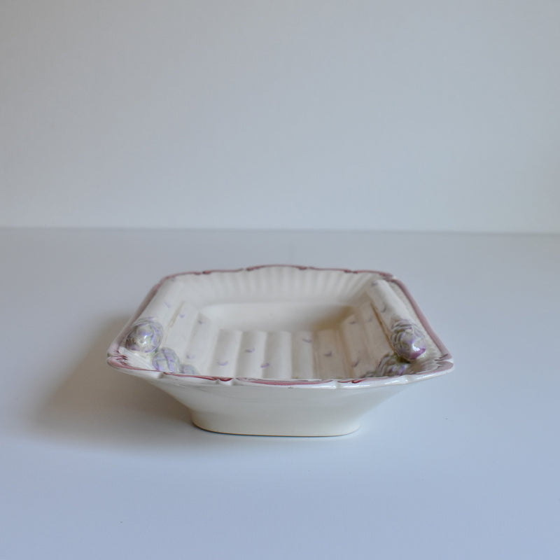 Vintage Asparagus Plate Digoin & Sarreguemines