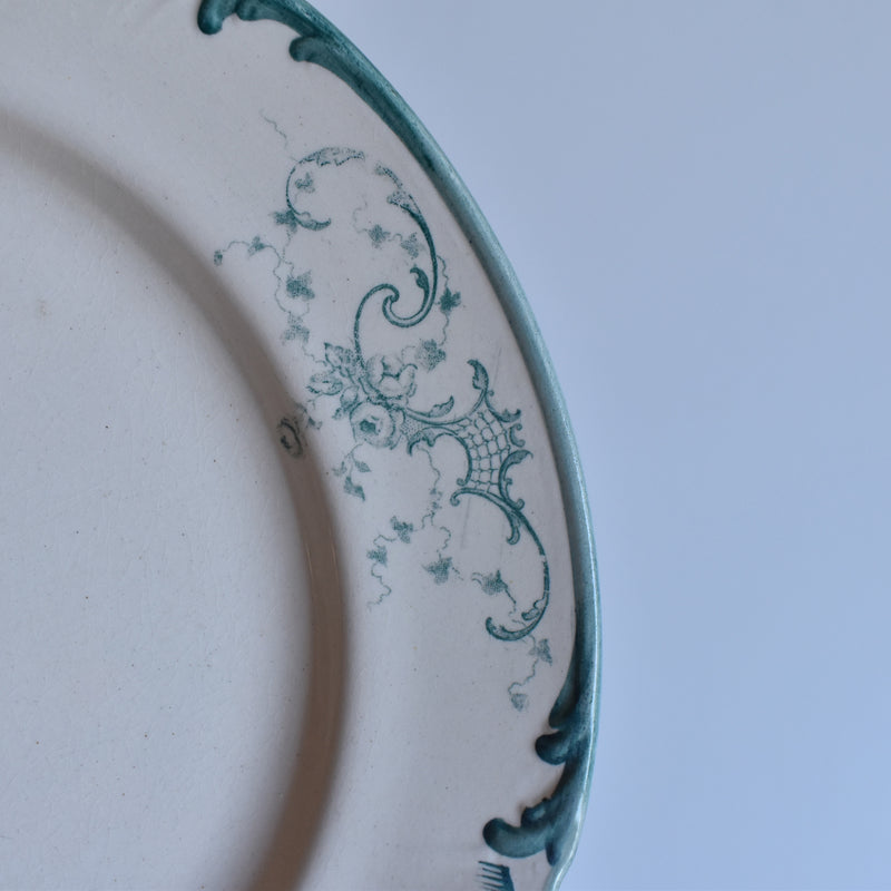 Antique Plate Longchamp Petite Roses A