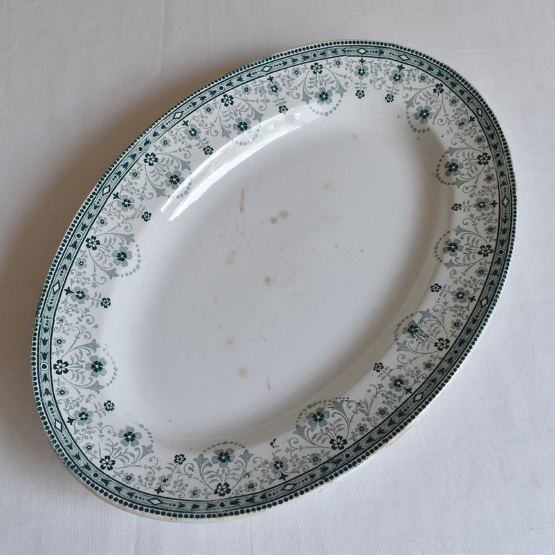 Antique Oval Platter, Saint Amand & Hamage, Marceau