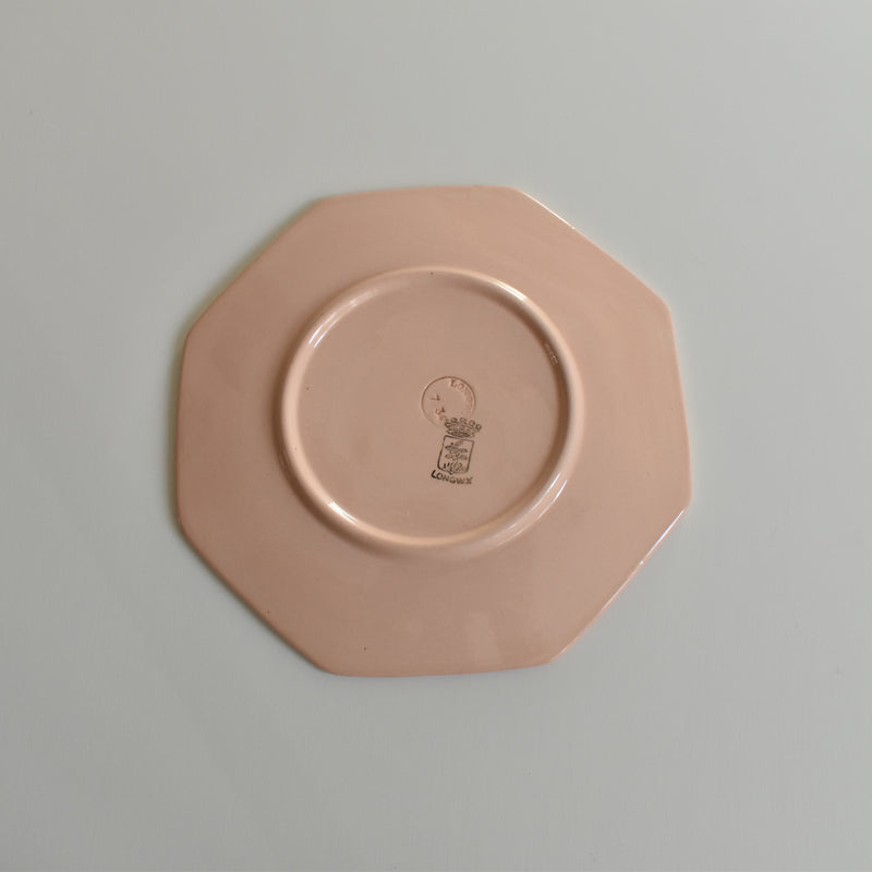 ヴィンテージデザートプレート ロンウイ Octogonale Rose(cercle) B