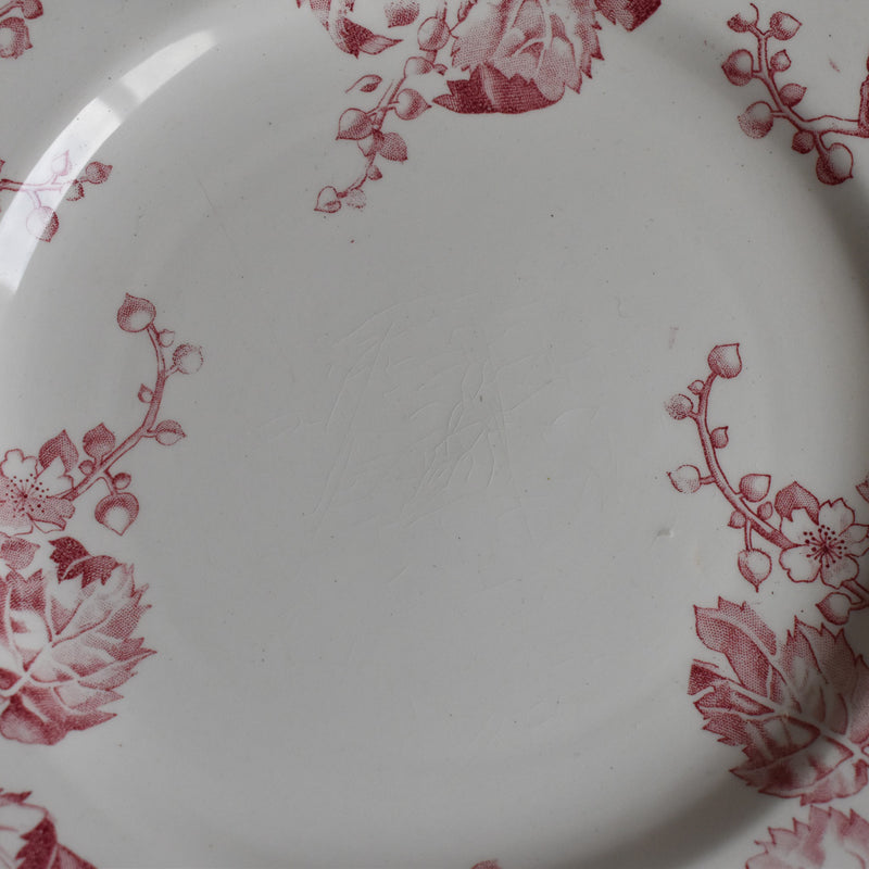 Antique Dessert Plate, Lunéville, Fontainebleau B