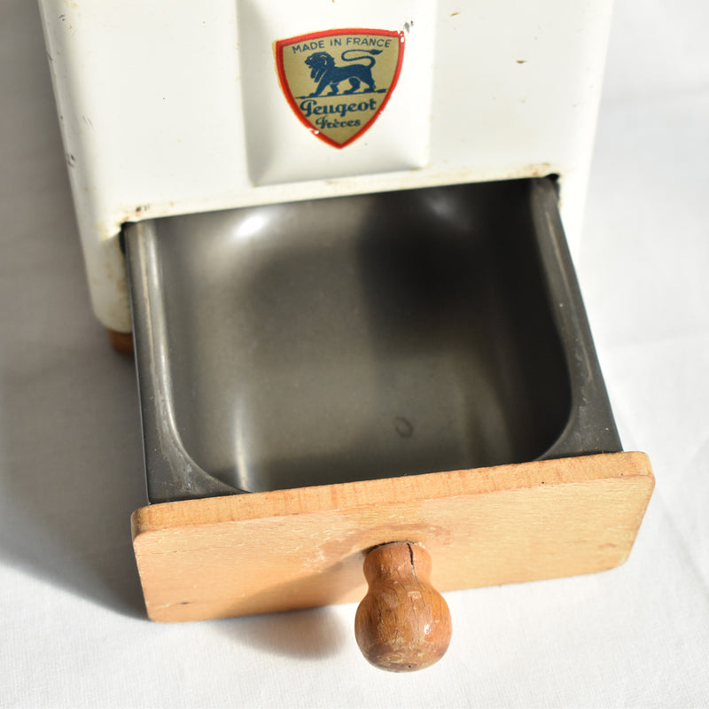 Peugeot Vintage Coffee Grinder White