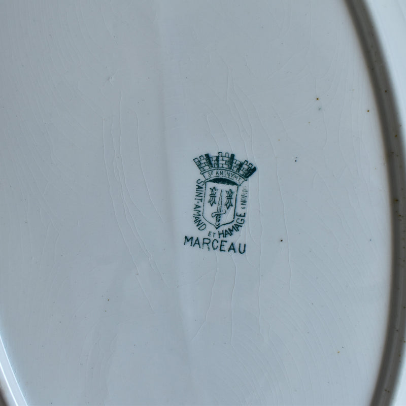 Antique Oval Platter, Saint Amand & Hamage, Marceau