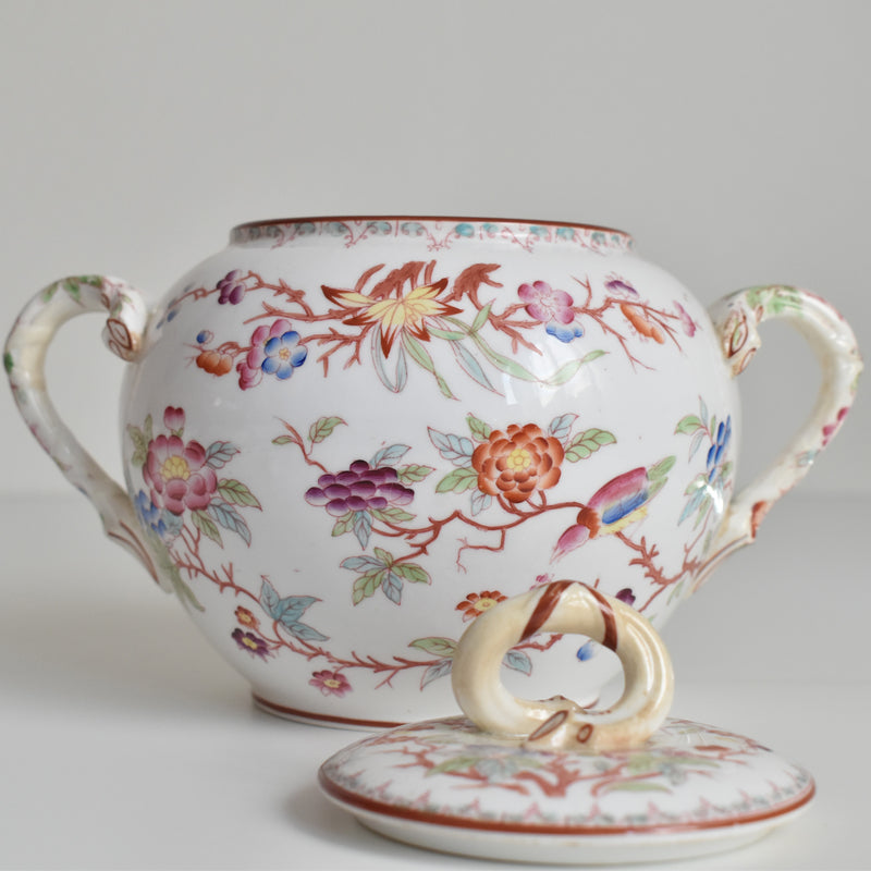 Antique Sugar Pot Sarreguemines Minton 252