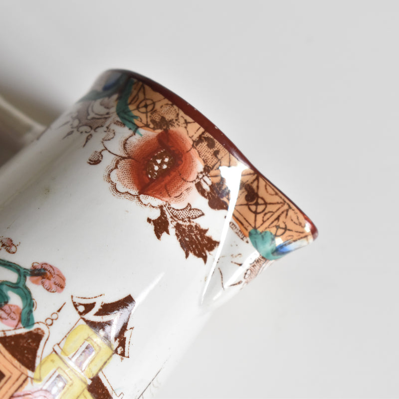 Antique Sarreguemines Creamer Kyoto