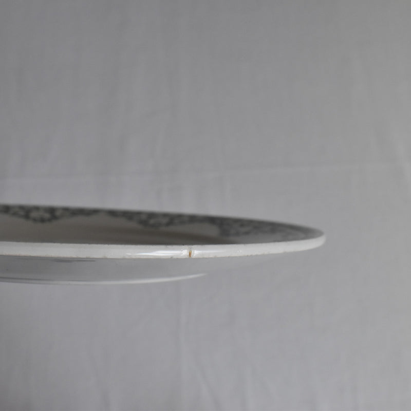 Vintage Dessert Plate Digoin & Sarreguemines Mandarin