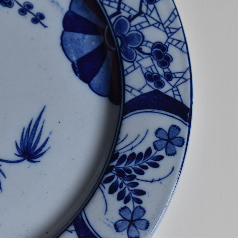 Antique Plate Creil et Montereau Japon 23.5cm