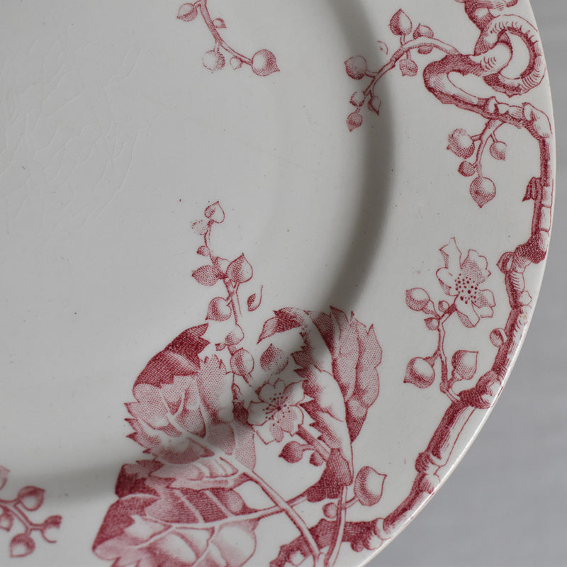 Antique Dessert Plate, Lunéville, Fontainebleau B