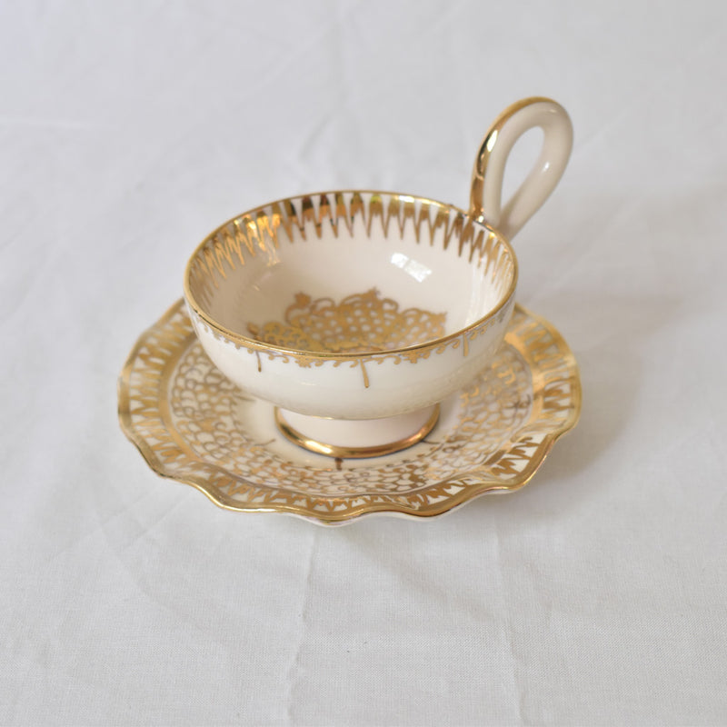 ア.ドラサンヴァル A.Dressinval コーヒーカップ＆ソーサー ホワイト