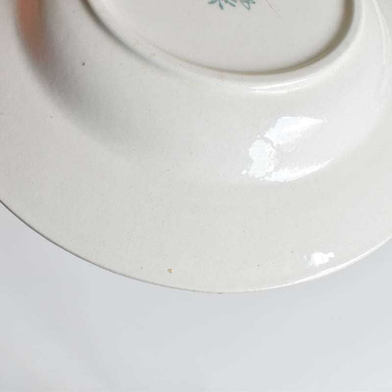 Vintage Deep Plate English Style Rouge H