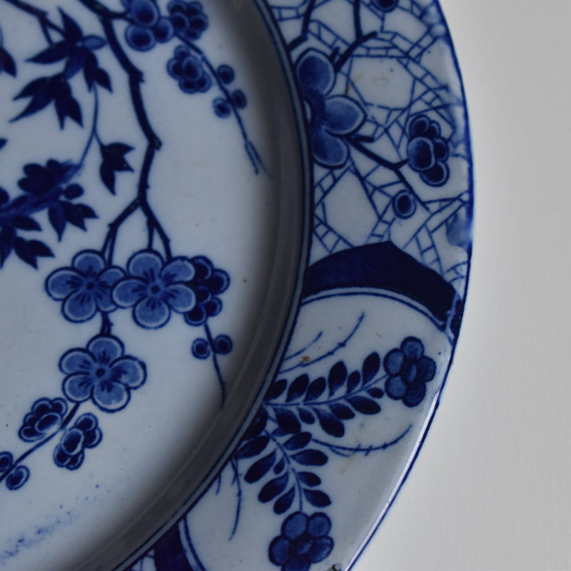 Antique Plate Creil et Montereau Japon 23.5cm