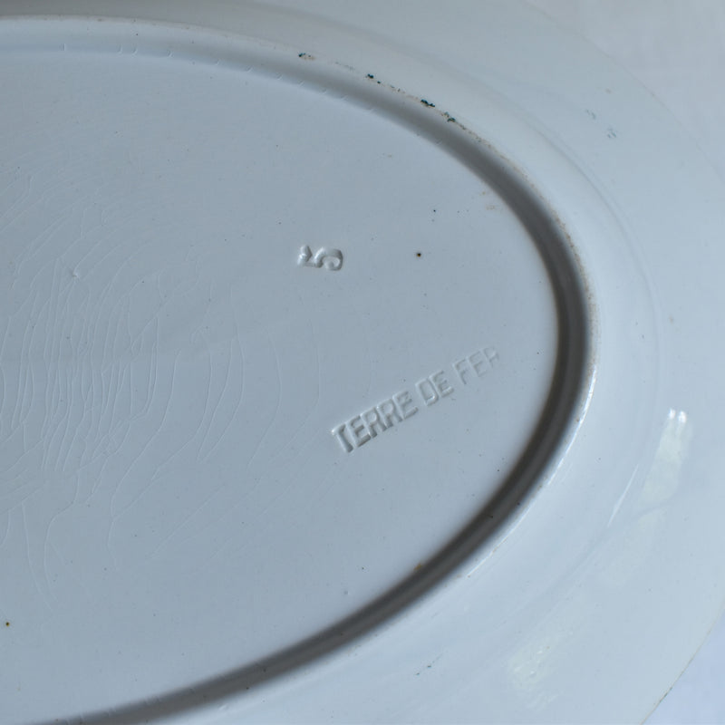 Antique Oval Platter, Saint Amand & Hamage, Marceau