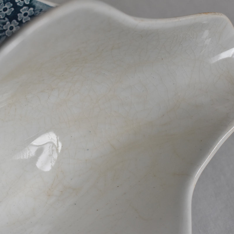 Antique Sauce Boat, Saint Amand and Hamage, Marie-Louise