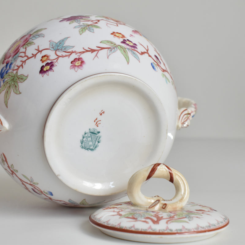 Antique Sugar Pot Sarreguemines Minton 252